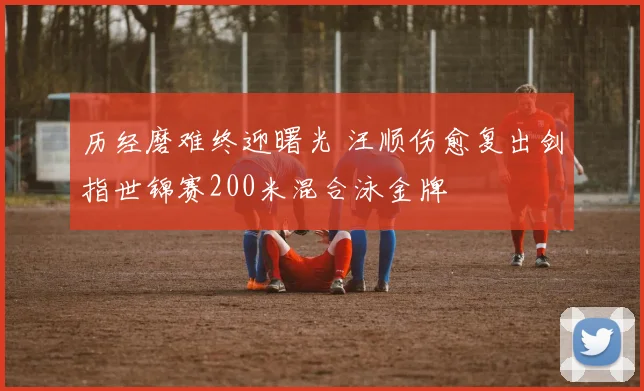 历经磨难终迎曙光 汪顺伤愈复出剑指世锦赛200米混合泳金牌